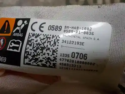 Second-hand car spare part front right curtain airbag for opel adam unlimited ecoflex oem iam references   
