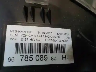 Peça sobressalente para automóvel em segunda mão quadrante por peugeot 2008 (--.2013->) active referências oem iam   