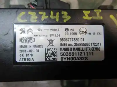 Peça sobressalente para automóvel em segunda mão módulo eletrônico por citroen c-zero seduction referências oem iam   9805727380