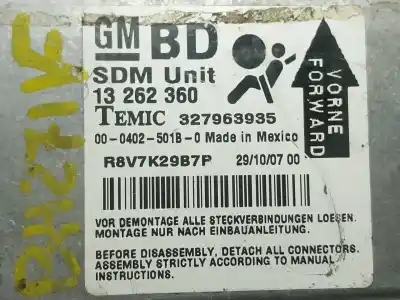 Автозапчастина б/у блок управління подушками безпеки для opel corsa d (s07) 1.3 cdti (l08 l68) посилання на oem iam   13262360