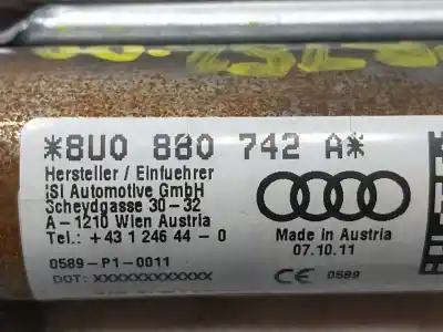 Автозапчасти б/у передняя правая подушка безопасности за audi q3 (8ub, 8ug) 2.0 tdi quattro ссылки oem iam 8u0880742a  8u0880742a