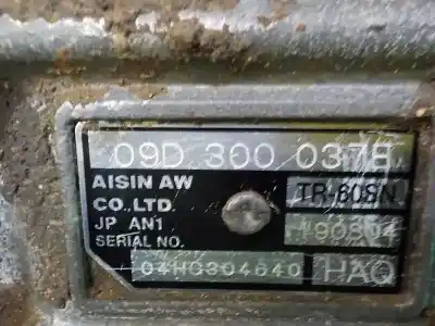 Second-hand car spare part gearbox for volkswagen touareg (7la, 7l6, 7l7) 5.0 v10 tdi oem iam references 09d300037e  haq