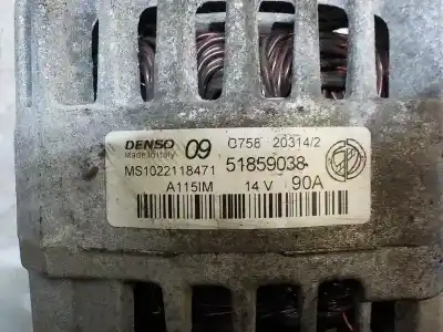Second-hand car spare part alternator for fiat punto (199) 1.2 oem iam references 51859038  51859038