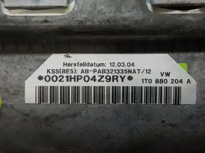 Pièce détachée automobile d'occasion airbag avant droit pour volkswagen touran (1t1, 1t2) 2.0 tdi références oem iam 1t0880204d  