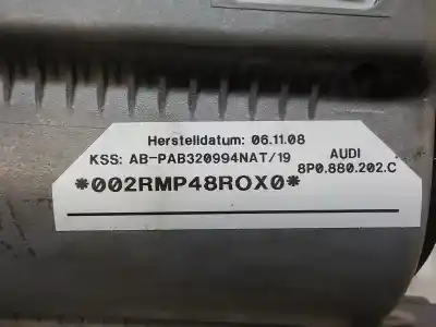 Автозапчасти б/у подушка безопасности передняя правая за audi a3 sportback (8p) 2.0 tdi ambiente ссылки oem iam 8p0880202c  8p0880202c