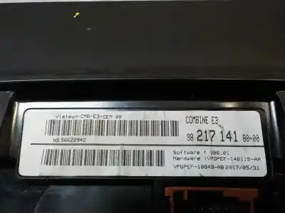 Recambio de automóvil de segunda mano de cuadro instrumentos para citroen c4 cactus 1.2 12v e-thp referencias oem iam 9821714180  9821714180