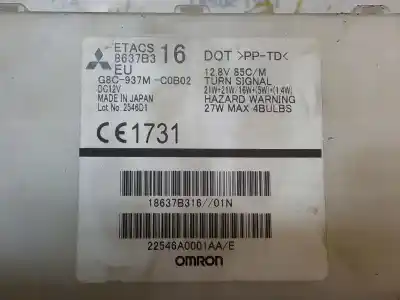 Second-hand car spare part fuse box unit for citroen c-zero seduction oem iam references 1610488880  8637b316