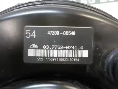 Автозапчастина б/у гальмівний серво для toyota yaris (ksp9/scp9/nlp9) 1.4 turbodiesel cat посилання на oem iam 4461009850  472000d540
