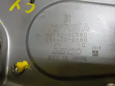 Автозапчасти б/у мотор заднего стеклоочистителя за toyota yaris (ksp9/scp9/nlp9) 1.4 turbodiesel cat ссылки oem iam 851300d080  851300d080