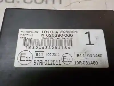 Автозапчастина б/у електронний модуль для toyota yaris (ksp9/scp9/nlp9) 1.4 turbodiesel cat посилання на oem iam 897800d050  897800d050