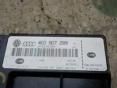 Pezzo di ricambio per auto di seconda mano modulo elettronico per audi a8 (4e2) 4.2 quattro riferimenti oem iam 4e0907289d  4e0907289