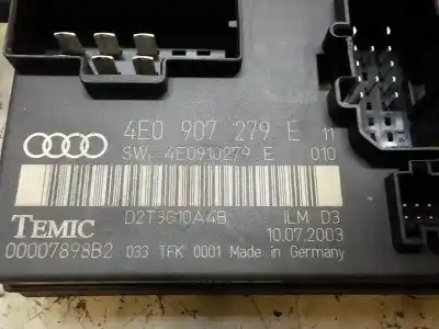 Автозапчастина б/у електронний модуль для audi a8 (4e2) 4.2 quattro посилання на oem iam 4e0910279s 00007898b2 4e0907279e