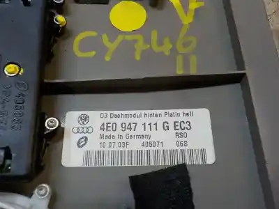 Автозапчасти б/у внутренняя лампа за audi a8 (4e2) 4.2 quattro ссылки oem iam 4e0947111gec3  4e0947111g