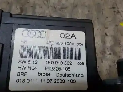 Second-hand car spare part rear right window motor for audi a8 (4e2) 4.2 quattro oem iam references 4e0959802d 992825105 4e0959802a