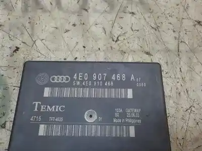 Автозапчасти б/у электронный модуль за audi a8 (4e2) 4.2 quattro ссылки oem iam 4l0907468b 4e0907468a tf74035