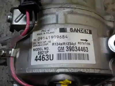 Автозапчасти б/у компрессор кондиционера воздуха за opel astra k lim. 5türig 1.0 12v ссылки oem iam 39069800  39034463