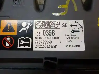 Автозапчасти б/у блок управления подушками безопасности за opel astra k lim. 5türig 1.0 12v ссылки oem iam 13510404  13510398