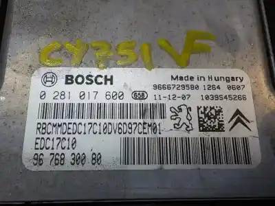 Peça sobressalente para automóvel em segunda mão centralina de motor uce por peugeot partner kombi 1.6 16v hdi fap referências oem iam   