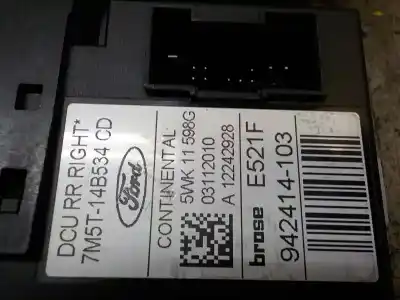 Second-hand car spare part rear right window motor for ford c-max (cb3) 1.6 tdci cat oem iam references 1768213 5wk11598g 7m5t14b534cd