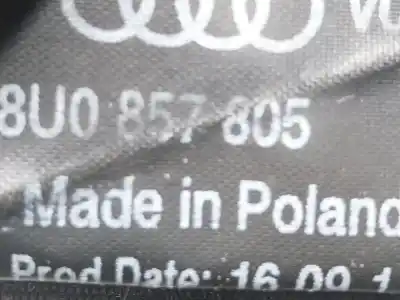 Автозапчасти б/у задний левый ремень безопасности за audi q3 (8ub, 8ug) 2.0 tdi quattro ссылки oem iam 8u0857805  8u0857805