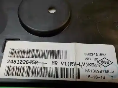 Second-hand car spare part dashboard for dacia duster 1.5 dci diesel fap cat oem iam references 248106897r  248102645r