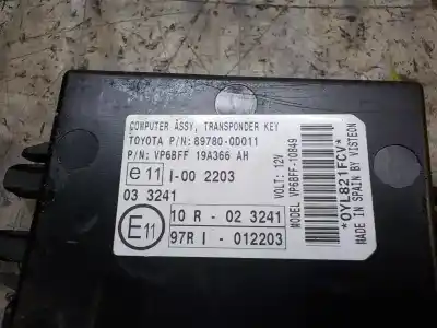 Автозапчастина б/у електронний модуль для toyota yaris (ksp9/scp9/nlp9) 1.4 turbodiesel cat посилання на oem iam 897800d011  897800d011