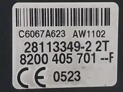 Автозапчасти б/у противоугонное устройство за renault kangoo express (fw0/1_) 1.5 dci 90 (fw0g, fw05, fw08, fw11) ссылки oem iam 7701208408  28113349