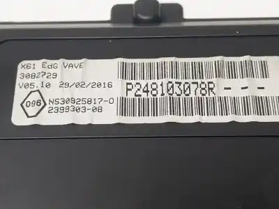 İkinci el araba yedek parçası enstrüman paneli için renault kangoo express (fw0/1_) 1.5 dci 90 (fw0g, fw05, fw08, fw11) oem iam referansları 248103078r  248103078r
