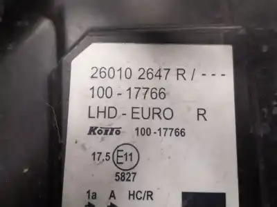 İkinci el araba yedek parçası sag far için renault kangoo express (fw0/1_) 1.5 dci 90 (fw0g, fw05, fw08, fw11) oem iam referansları 260109958r  260102647r