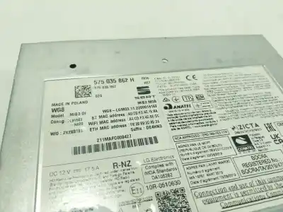 Автозапчастина б/у gps навігаційна система для seat ateca (kh7, khp) 1.5 tsi посилання на oem iam 5fj919606a  575035862h