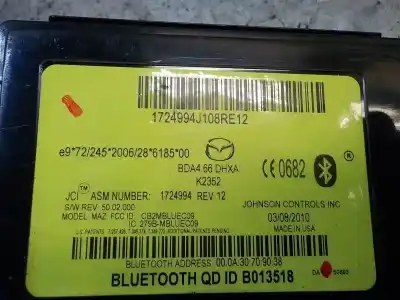 Second-hand car spare part electronic module for mazda 3 lim. (bl) 2.2 turbodiesel cat oem iam references bda466dhxa  bda466dhxa