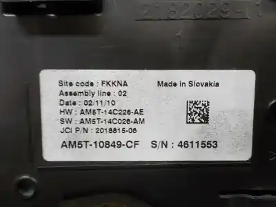 Автозапчастина б/у панель інструментів для ford grand c-max (dxa/cb7, dxa/ceu) 1.6 tdci посилання на oem iam 2254319  am5t10849cf
