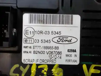 Автозапчастина б/у багатофункційний дисплей для ford fiesta (ccn) trend посилання на oem iam 2017880  et7t18b955bb