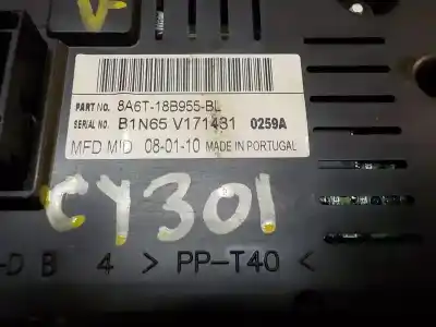 Second-hand car spare part multifunction display for ford fiesta (cb1) ambiente oem iam references 1940795  8a6t18b955bl