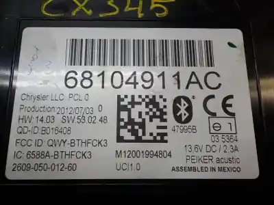 Second-hand car spare part electronic module for jeep compass limited 4x4 oem iam references 68104911ac  68104911ac