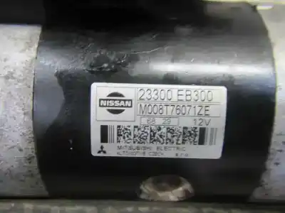Second-hand car spare part starter motor for nissan navara pick-up (d40m) 2.5 dci diesel cat oem iam references   