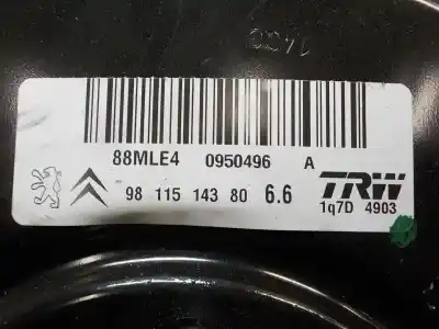 Second-hand car spare part brake servo for citroen c4 cactus 1.2 vti 82 oem iam references 1609894980  9811514380