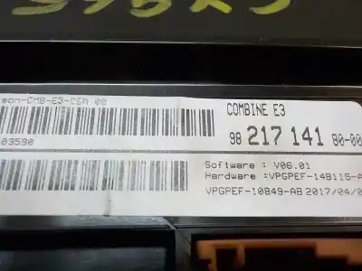 Second-hand car spare part dashboard for citroen c4 cactus 1.2 vti 82 oem iam references 9821714180  9821714180