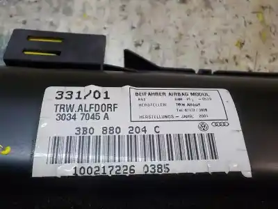 Автозапчасти б/у подушка безопасности передняя правая за volkswagen passat berl./combi w8 4.0 w8 32v ссылки oem iam 3b0880204h 30347045a 3b0880204c