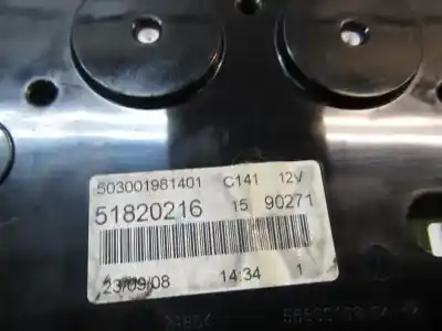 Peça sobressalente para automóvel em segunda mão quadrante por fiat bravo (198) 1.9 16v dynamic multijet referências oem iam   51820216