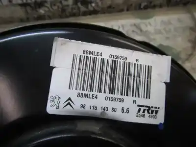 Second-hand car spare part brake servo for citroen c-elysée seduction oem iam references 1609894980  