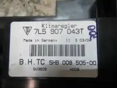 Автозапчастина б/у клімат-контроль для porsche cayenne (typ 9pa) 3.2 v6 cat посилання на oem iam 95565310103 7l5907043t 7l5907043t