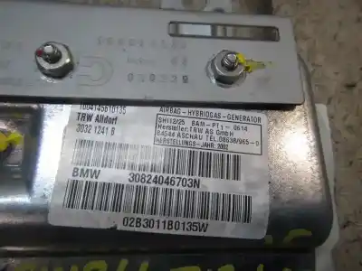 Peça sobressalente para automóvel em segunda mão airbag traseiro lado esquerdo por bmw serie 7 (e65/e66) 730d referências oem iam 72127226161 30321241b 30321241b