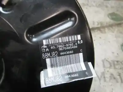 Second-hand car spare part brake servo for peugeot 308 active oem iam references 1610769680 03786297024 9675405480