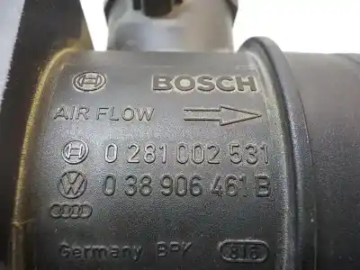 Second-hand car spare part flowmeter for seat leon (1p1) 1.9 tdi oem iam references 038906461b 0281002531 038906461b