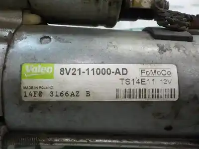 Peça sobressalente para automóvel em segunda mão motor de arranque por ford fiesta (cb1) motor 1.6 ltr. - 70 kw tdci cat referências oem iam 1734633 8v2111000ad 
