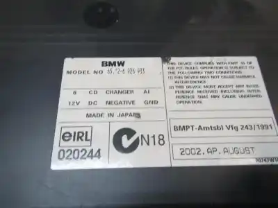 Second-hand car spare part electronic module for bmw serie 7 (e65/e66) 4.4 v8 32v cat oem iam references 65126935934  65126926933