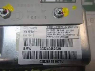 Автозапчасти б/у подушка безопасности задняя левая боковая за bmw serie 7 (e65/e66) 4.4 v8 32v cat ссылки oem iam 72127226161 30321241b 30321241b