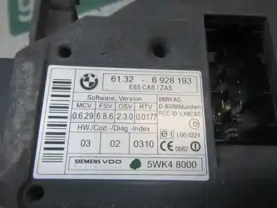 Pezzo di ricambio per auto di seconda mano interruttore di avviamento per bmw serie 7 (e65/e66) 4.4 v8 32v cat riferimenti oem iam 61326943826 5wk48000 61326928193