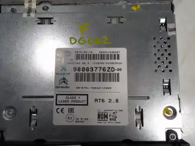 Gebrauchtes Autoersatzteil gps-navigationssystem zum citroen c5 berlina 2.0 hdi fap cat (rh02 / dw10cted4) oem-iam-referenzen 98083776zd  